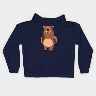 Pixel-Perfect Bears Kids Hoodie